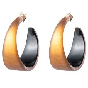Alexis Bittar Wide Graduated Medium Hoop Earring